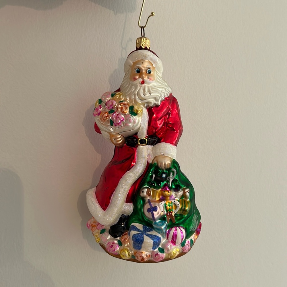 Christopher Radko “65 Roses Santa”